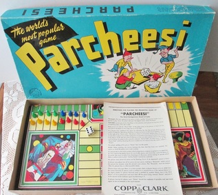 Vintage Parcheesi Board Game 